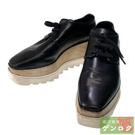【中古】Stella McCartney ステラマッカートニー エリス ウッドソール 厚底シューズ size36 1/2 23.5cm …