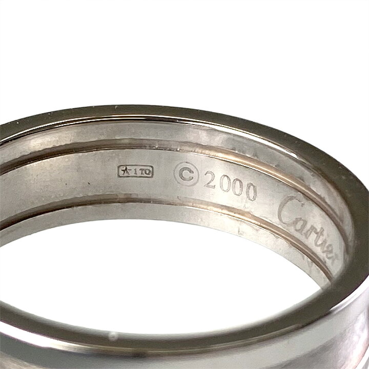 楽天市場】【中古】Cartier カルティエ 2C リング 750WG #61【質屋  