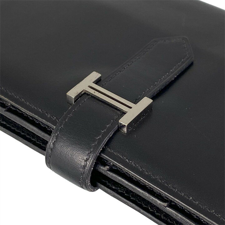 楽天市場】【中古】HERMES エルメス ボックス カーフ ベアン 二つ折り  