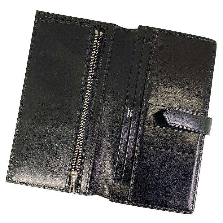楽天市場】【中古】HERMES エルメス ボックス カーフ ベアン 二つ折り  