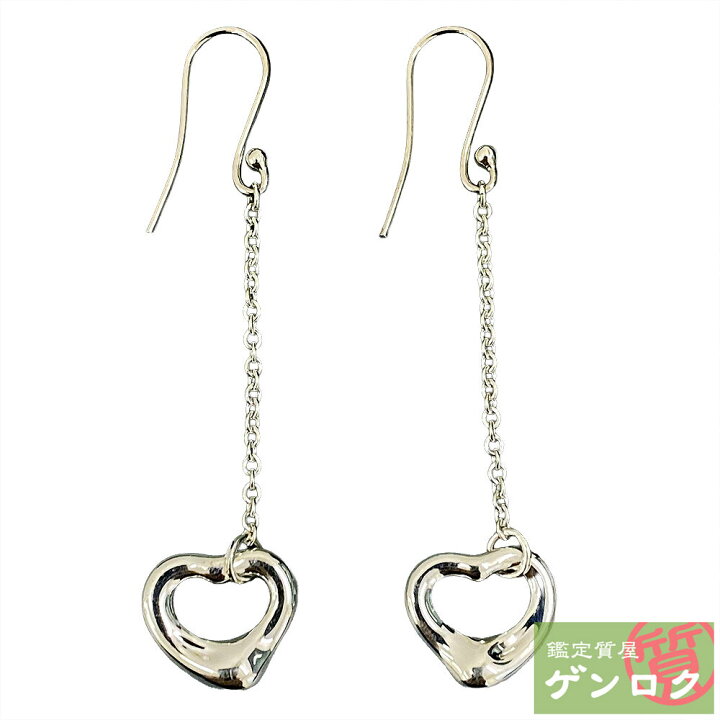楽天市場】【中古】 ティファニー オープンハート ドロップ ピアス  