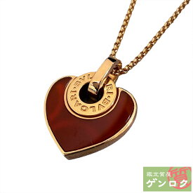 【中古】BVLGARI ブルガリ カーネリアン クオーネ ネックレス 750PG / カーネリアン 【質屋】【代引き手数料無料】