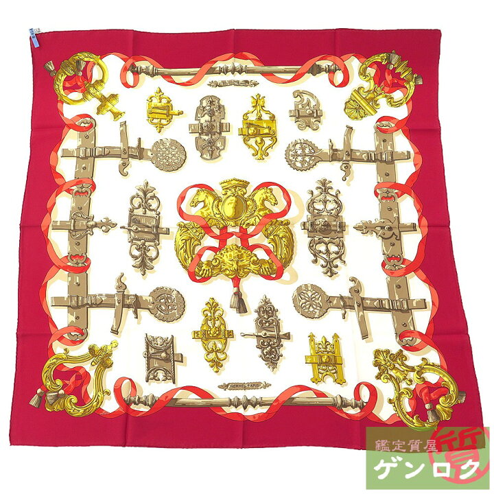 楽天市場】【中古】エルメス カレ 90 鉄細工 FERRONNERIE シルク 