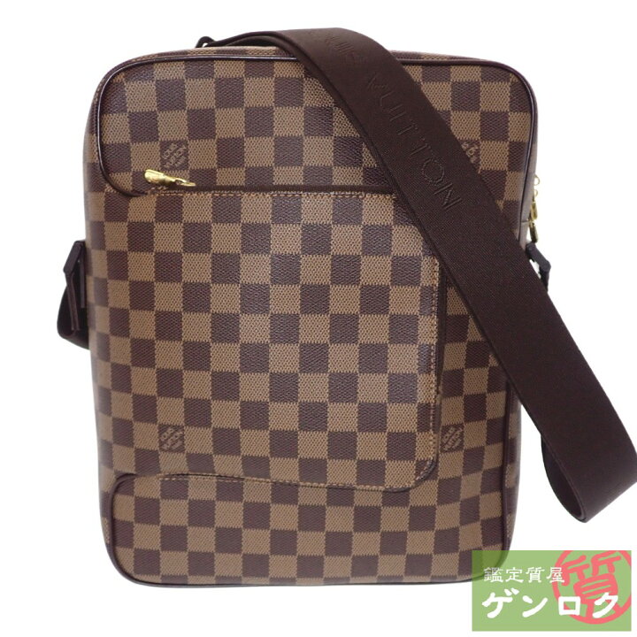 楽天市場】【中古】 ルイヴィトン ダミエ オラフMM N41441 ブラウン 