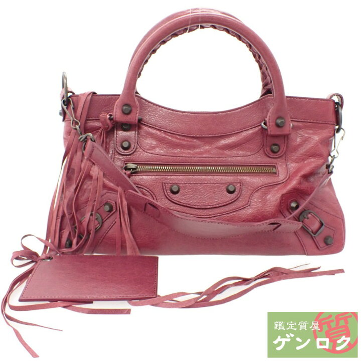 楽天市場】【中古】 バレンシアガ ザ・ファースト レザー ワインレッド  