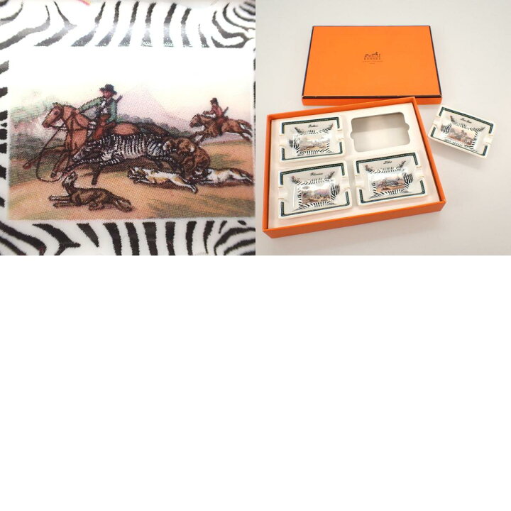 楽天市場】【中古】 エルメス 陶器 ミニ 灰皿 4個セット 小物入れ 馬  