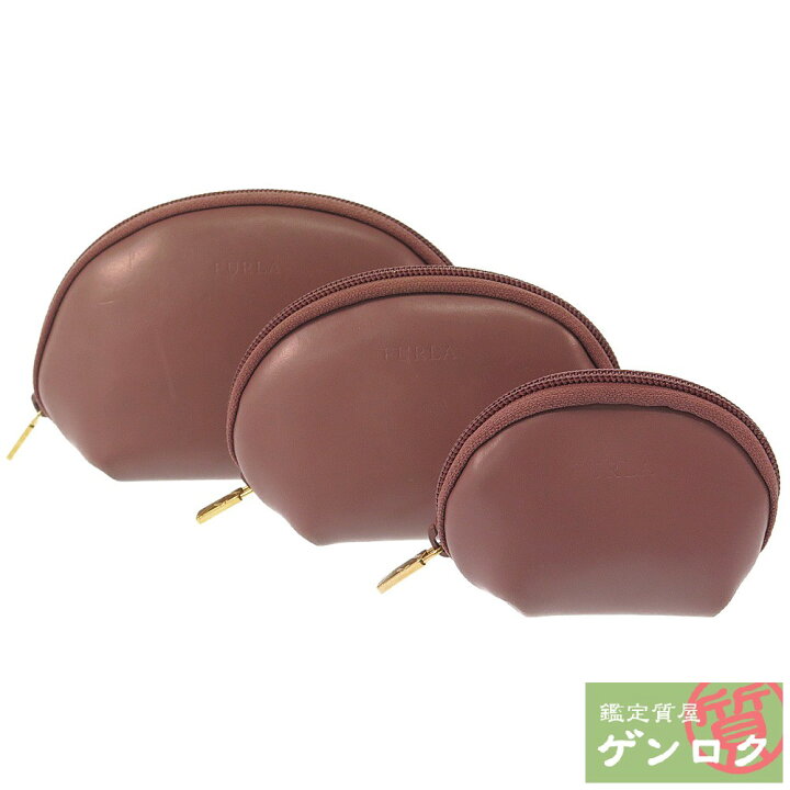 楽天市場】【中古】 フルラ 3点セット ポーチ マトリョーシカ レザー 