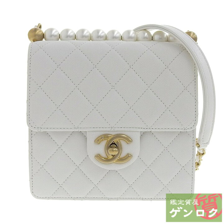 楽天市場】【中古】CHANEL シャネル マトラッセ パール付き ショルダー  