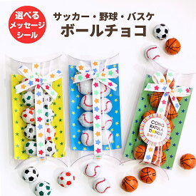 【こどもの日】野球サッカーバスケット【12個セット】お菓子 プチギフト ボールチョコ 選べるメッセージ 男子 子供 こども スポーツ クラブ 部活 小学生 中学生 ありがとう お返し お礼 300円 卒部 記念品 サッカー部野球部バスケ部 スポ少