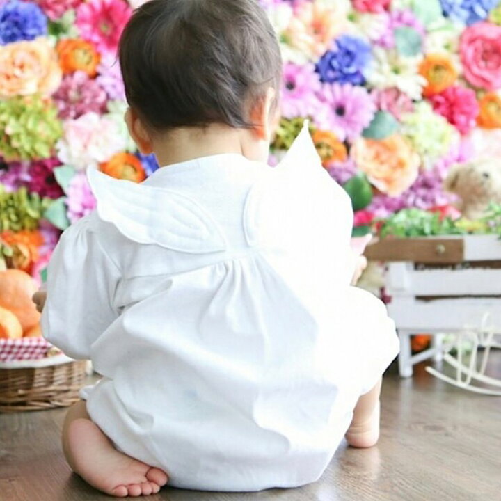 楽天市場 天使のロンパース 2wayドレス 出産祝い ベビーギフト エンゼル ベビーウェア ベビー服 セレモニーベビードレス 新生児 6ヶ月 1歳 誕生日 プレゼント ベビーシャワー 日本製 男の子 女の子 お宮参り 退院着 百日祝い ホワイト 綿 50cm 60cm 70cm 80cm 白 綿 長袖