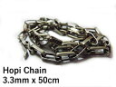 ホピ族 ネックレス ホピチェーン 3.3mm 50cm シルバー925 小豆 あずき 燻し加工