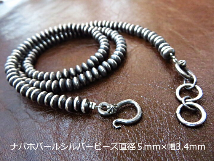 楽天市場】ナバホ ビーズネックレス ハンドメイド シルバー925  