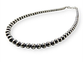 インディアンジュエリー ネックレス ナバホパール ハンドメイド シルバー925 5mm, INCA