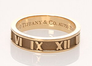 ティファニー アトラス 指輪 リング 750 ゴールド Tiffany & Co 【中古】 楽ギフ あす楽