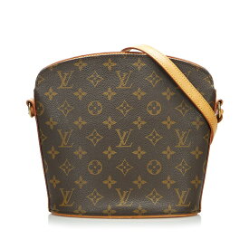 ルイ ヴィトン モノグラム ドルーオ 斜め掛け ショルダーバッグ M51290 ブラウン PVC レザー レディース LOUIS VUITTON 【中古】