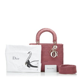 ディオール カナージュ レディディーライト ハンドバッグ ショルダーバッグ 2WAY ピンク キャンバス レディース Dior 【中古】