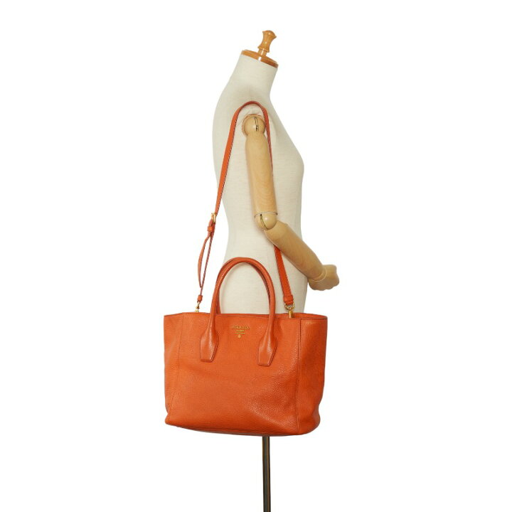 楽天市場】プラダ ヴィッテロ ダイノ ゴールド金具 ハンドバッグ  