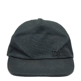 ディオール ロゴ刺繍 キャップ ベースボールキャップ 933C902D4511 ブラック コットン メンズ Dior 【中古】