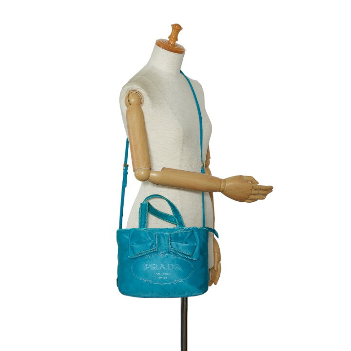 楽天市場】プラダ ロゴジャガード リボン ハンドバッグ ショルダー  