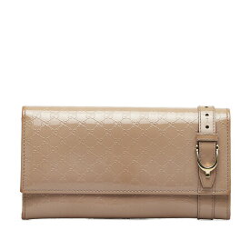 グッチ グッチシマ 長財布 309760 ベージュ パテントレザー レディース GUCCI 【中古】