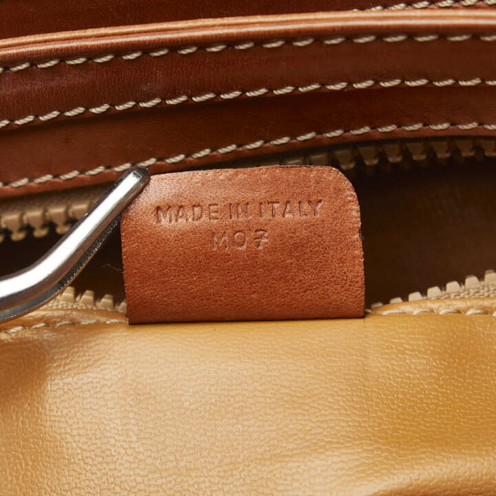 楽天市場】セリーヌ マカダム ハンドバッグ ブラウン PVC レザー  