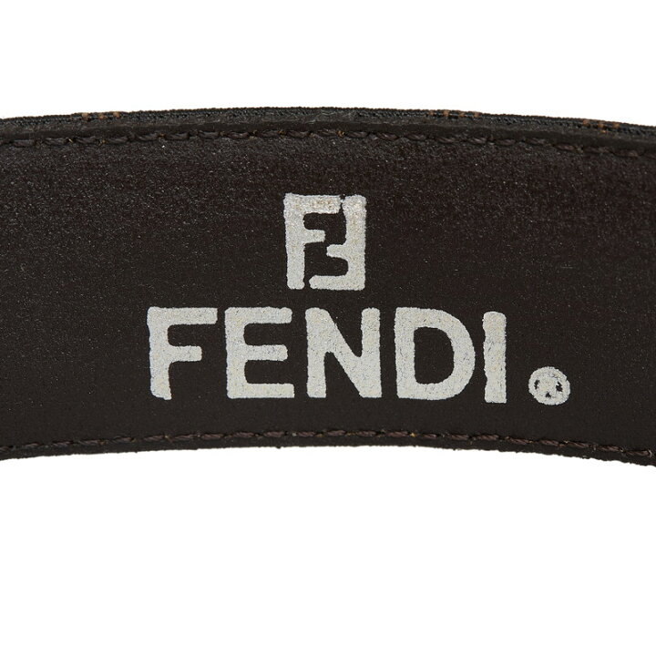楽天市場】フェンディ ズッカ FFバックル ベルト 42 ブラウン  