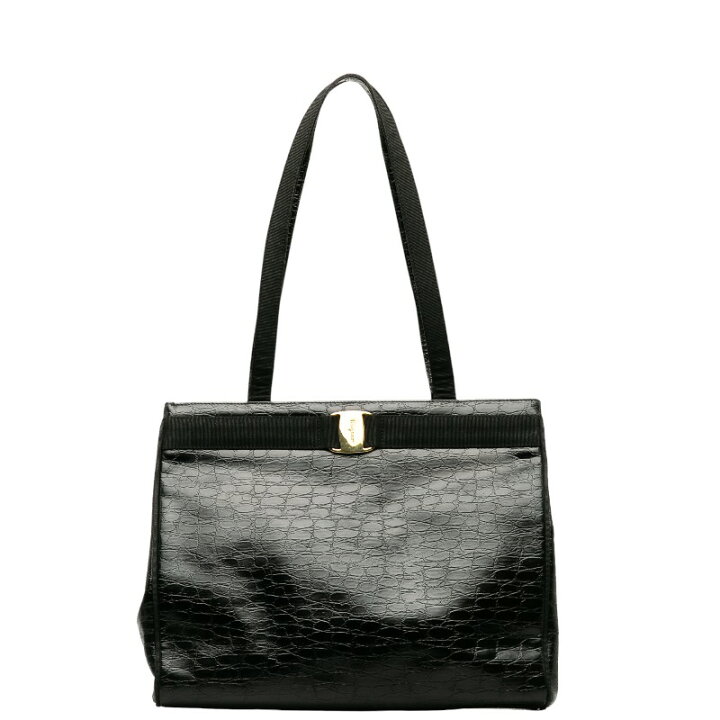 楽天市場】サルヴァトーレフェラガモ ヴァラ リボン クロコ型押し  