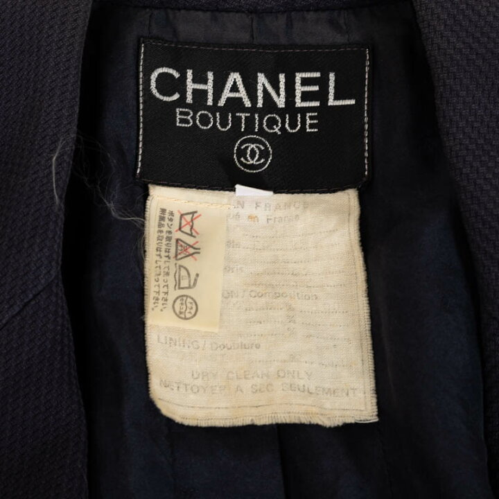 楽天市場】シャネル ココマーク ダブルボタン テーラードジャケット  