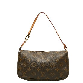 ルイ ヴィトン モノグラム ポシェット アクセソワール ショルダーバッグ M51980 ブラウン PVC レザー レディース LOUIS VUITTON 【中古】