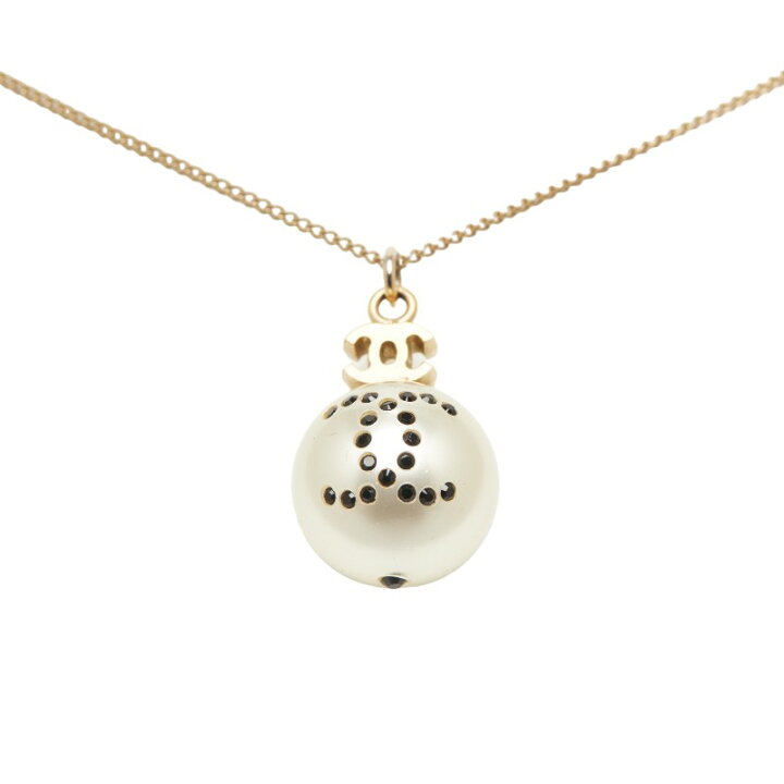 楽天市場】シャネル ココマーク パール ネックレス ゴールド シルバー  