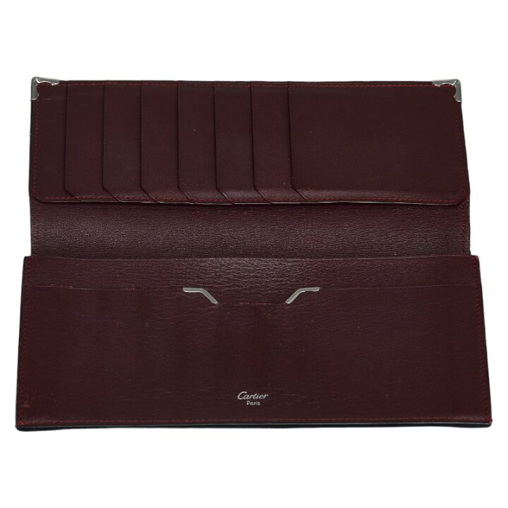 楽天市場】カルティエ マストライン 長財布 ブラック ワインレッド  