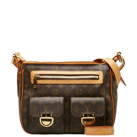 ルイ ヴィトン モノグラム ハドソンGM ハンドバッグ ショルダーバッグ 2WAY M40045 ブラウン PVC レザー レディース LOUIS VUITTON 【中古】