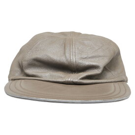 ルイ ヴィトン キャップ 帽子 サイズ：L グレー レザー メンズ LOUIS VUITTON 【中古】
