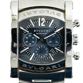 ブルガリ アショーマ 腕時計 AA44SCH 自動巻き ネイビー文字盤 ステンレススチール メンズ BVLGARI 【中古】