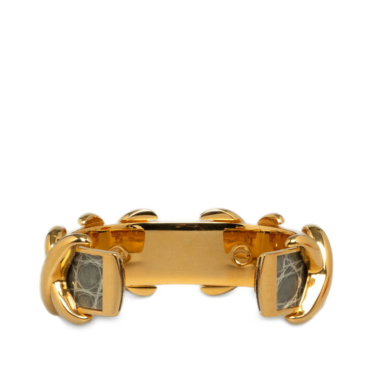 楽天市場】エルメス クロスモチーフ バングル ゴールド グレー メッキ  