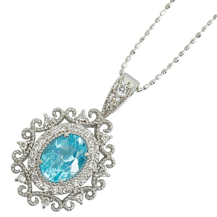 楽天市場】K18WG ホワイトゴールド アパタイト1.18ct ダイヤ0.31ct  