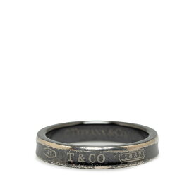 ティファニー 1837ナロー リング 指輪 ブラック チタン メンズ TIFFANY&Co. 【中古】
