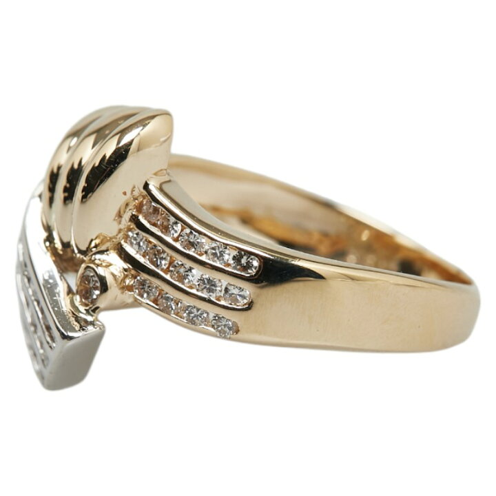 楽天市場】K18YG イエローゴールド Pt900 プラチナ コンビ ダイヤ0.83  