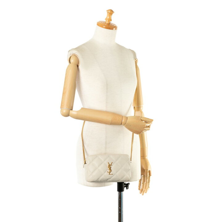 楽天市場】サンローラン ベッキー YSLロゴ ダブルジップ 斜め掛け  