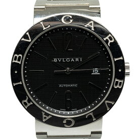 ブルガリ ブルガリブルガリ 腕時計 BB42SS AUTO 自動巻き ブラック文字盤 ステンレススチール メンズ BVLGARI 【中古】