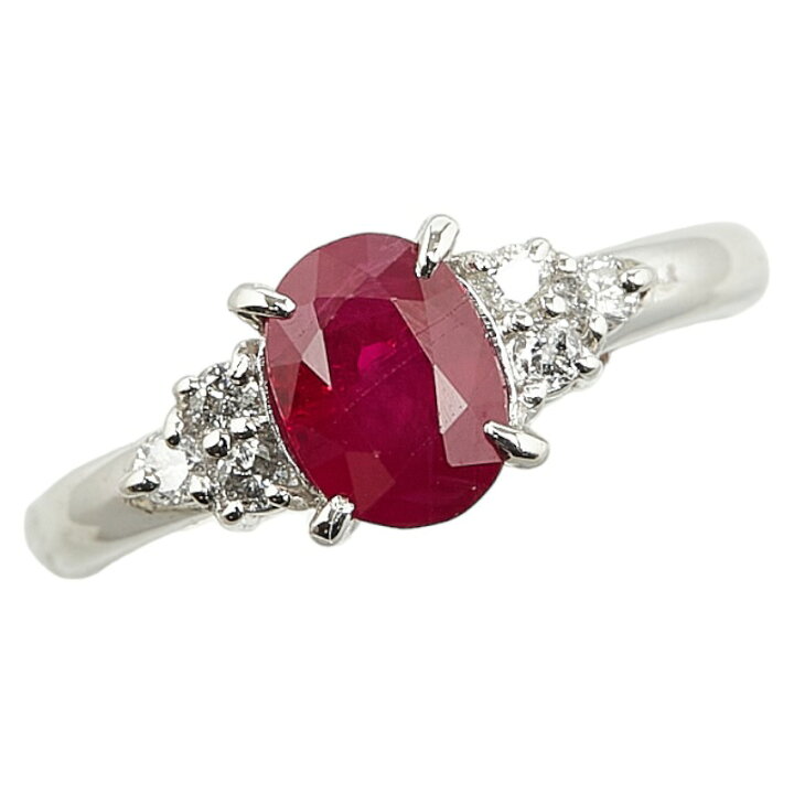 楽天市場】Pt900 プラチナ ルビー1.36ct ダイヤ0.12ct リング 指輪 