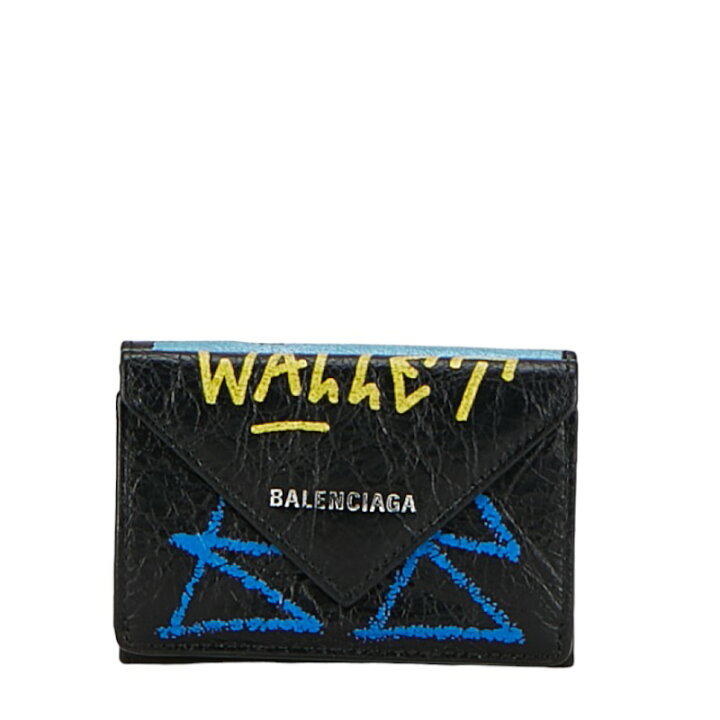 楽天市場】バレンシアガ ペーパーミニウォレット グラフィティ 三  