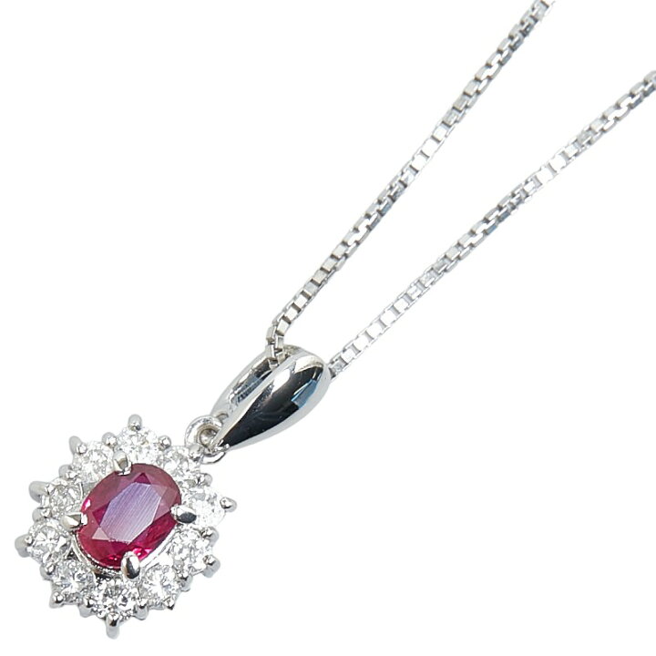 楽天市場】Pt900 プラチナ Pt850 プラチナ ルビー0.59ct ダイヤ0.32ct 