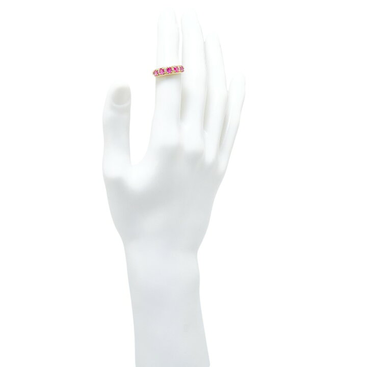 楽天市場】K18YG イエローゴールド ルビー0.85ct ダイヤ0.08ct リング  