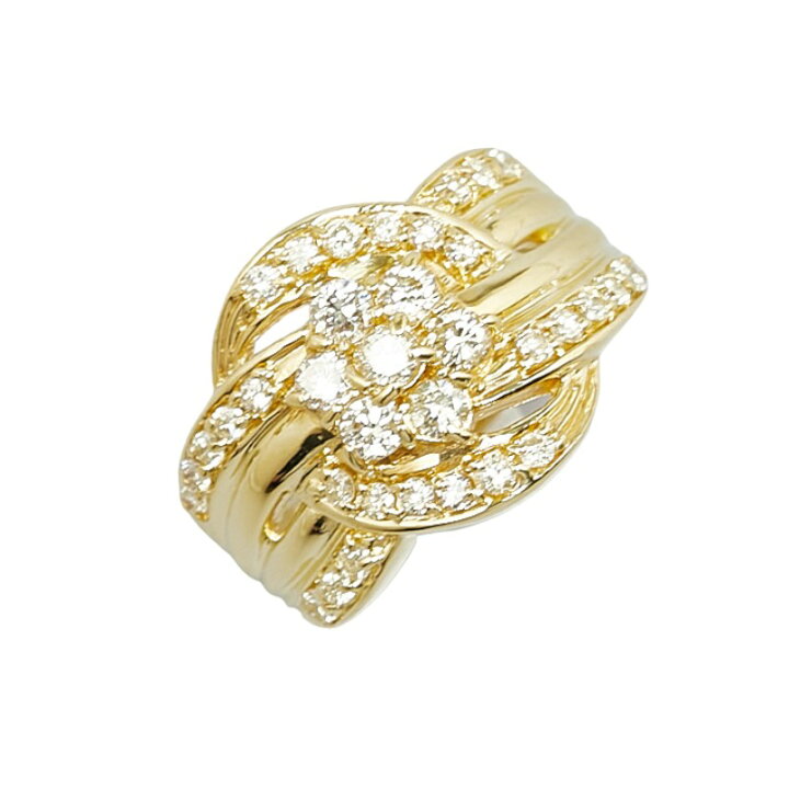 楽天市場】ノーブランド K18YG イエローゴールド ダイヤ1.00ct リング 