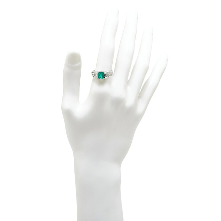楽天市場】Pt900 プラチナ エメラルド1.515ct ダイヤ1.05ct リング