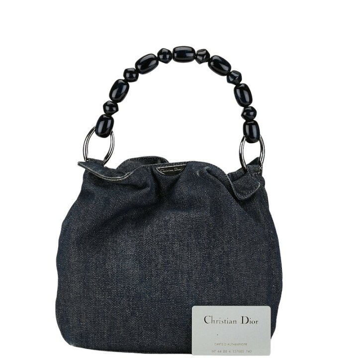 Christian Dior マリスパール ナイロン ハンドバッグ黒