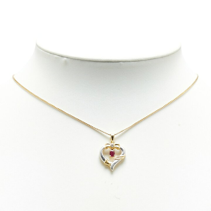 楽天市場】ノーブランド K18YG イエローゴールド ルビー0.25ct ダイヤ  