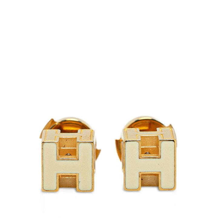 楽天市場】エルメス カージュ ド アッシュ Hキューブ ピアス ゴールド 