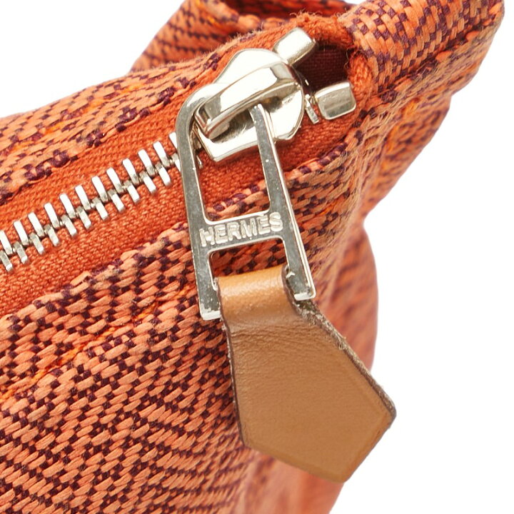 楽天市場】エルメス ポーチ オレンジ キャンバス レディース HERMES  